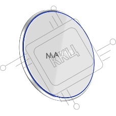 Беспроводное зарядное устройство Maxvi A315W2 15W 3А, белый