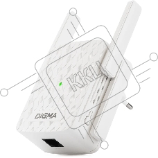 Повторитель беспроводного сигнала Digma D-WR310 (D-WR310V2) N300 Wi-Fi белый