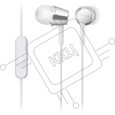 Гарнитура внутриканальные Sony MDR-EX155AP 1.2м белый проводные в ушной раковине (MDR-EX155APW) Гарнитура внутриканальные Sony MDR-EX155AP 1.2м белый проводные в ушной раковине (MDR-EX155APW)