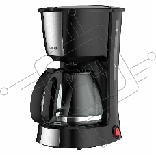 Кофеварка капельная Centek CT-1149 черный/сталь, исп. кофе - молотый, 1.2 л, 980 Вт.