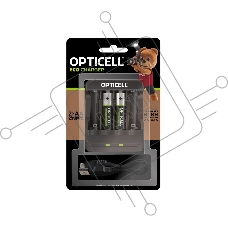 Аккумулятор + зарядное устройство Opticell Turbo АА 2600 mAh AA/AAA 2600mAh (2шт) блистер