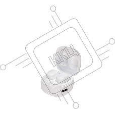 Беспроводные наушники Maxvi MHF-108BT белые TWS\капли\Sensor\180мАч\5.3\кабель Type-C