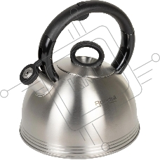 Чайник металлический Rondell 0237-RD-01, 2.4 л, стальной