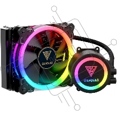 Система водяного охлаждения процессора Gamdias CHIONE E1A-120R черный 120мм алюминий+медь 1500rpm 23db 150W