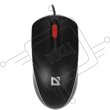 Мышь проводная Defender Icon MB-057 черный, 1000 dpi, USB, кнопки - 3