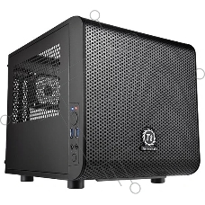 Компьютерный корпус Case Tt Core V1 CA-1B8-00S1WN-00 mATX/ win/ black/ USB3.0/ no PSU
