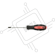 Отвертка Matrix Anti-Slip 12248 PH2 х 100 мм, CrV, двухкомп. рукоятка