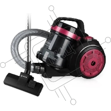 Пылесос Vitek VT-1838 (MC) черный/фуксия, 250/1600 Вт, уборка сухая, пылесборник контейнер 2 л