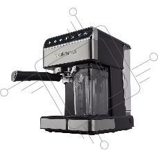 Кофеварка рожковая Polaris PCM 1535E черный/серебристый, молотый, 1.8 л, 1400 Вт, 15 Бар