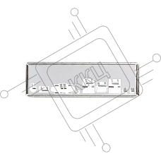 Аксессуар для материнской платы MSI E21-7D35011-C22 VER.0A-,MECH,MB,SUS304 T0.2,I/O SHIELDING,159.2*44.9mm,FOR MS-7D35,10PORTS/PET BAG