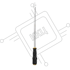 Шлицевая отвертка со сквозным хвостовиком (ударная) Deli DL6270081 SL8x200