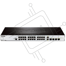 Коммутатор D-Link DES-3200-28/C1A, 24×100 Мбит/с + 2×1 Гбит/с Combo, управляемый
