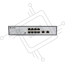 Неуправляемый PoE-коммутатор ORIGO Unmanaged Switch 8x1000Base-T PoE, 2x1000Base-T, PoE Budget 120W, Long-range PoE up to 250m, 19