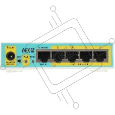 Маршрутизатор MikroTik RB750UPr2 hEX PoE lite, 5×100 Мбит/с (4×PoE), управляемый