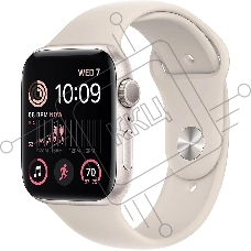 Смарт-часы Apple Watch SE 2024 A2723 44мм корп.сияющая звезда Sport Band рем.сияющая звезда разм.брасл.:M/L