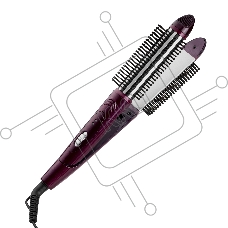 Мультистайлер Galaxy Line GL 4518, violet dreams, 60 Вт, двойное напряж. 110-240 В ~, переключатель режимов, фиксатор закрытого положения, максимальная температура 200°С, размеры пластин щипцов для выпрямления 100*28 мм, термоизолированный наконечник, диа