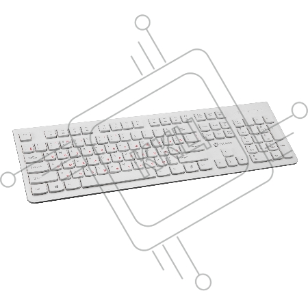 Клавиатура Oklick 505M белый USB slim