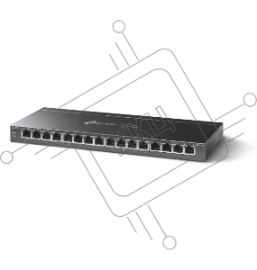 Настольный коммутатор TP-Link TL-SG116P с 16 гигабитными портами PoE+