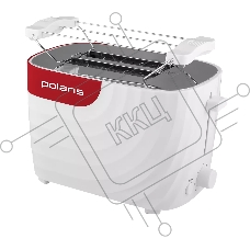 Тостер Polaris PET0720 белый-красный 700Вт