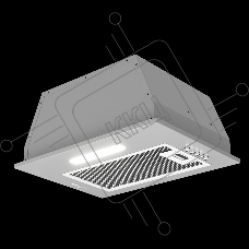 Вытяжка встраиваемая Monsher Angers 40 Acier серебристый, 40 см, 800 куб. м/ч, 45 дБ