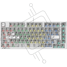 Клавиатура A4Tech Bloody MS76 проводная, USB Type-A, белый
