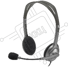 Наушники с микрофоном Logitech Stereo H110 серебристый 1.8м накладные оголовье (981-000459)