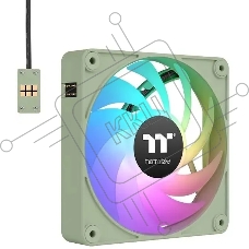 Комплект вентиляторов для корпуса Thermaltake CT140 EX ARGB Sync (3 шт.) зеленый, 140 мм, 1800 об/мин, 30.7 дБ, 4 pin