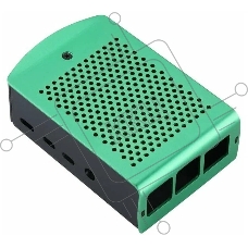 Корпус перфорированный Qumo с доп.креплением,  Aluminum Case, Raspberry Pi 4B, green(RS037)