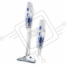 Пылесос вертикальный Sakura SA-8319WBL белый/голубой, питание от сети, 210 Вт, уборка сухая, пылесборник 1,2 л