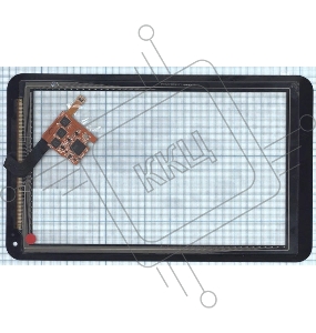 Сенсорное стекло (тачскрин) для LG Optimus Pad (V900), черное