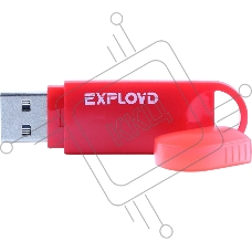 Флешка USB Exployd 570 (EX-16Gb-570-Red), 16Gb, USB 2.0, R/W 15/8, красный