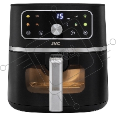 Аэрогриль JVC JK-MB055 черный, 1750 Вт, 5.5 л, электронное управление, 8 программ