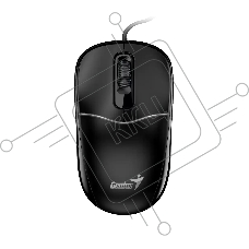 Мышь проводная Genius DX-111 черный, 1200 dpi, USB, кнопки - 3