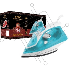 Утюг Матрена МА-049 бирюзовый (2300 Вт, пар, спрей, пар.удар, самооч., керам. подошва)