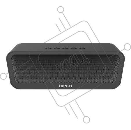 Портативная акустическая система Portable Bluetooth speaker, HIPER BIT, black