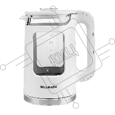 Чайник эл. Willmark WEK-1725W (1.7л, пов. на 360град., LED-подсв.,двустенный корпус,2200Вт,белый)