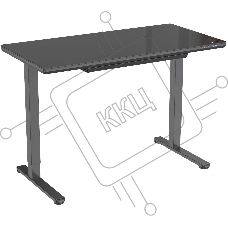 Стол Cactus CS-EGD-BBK столешница стекло черный, каркас черный Стол Cactus CS-EGD-BBK столешница стекло черный, каркас черный