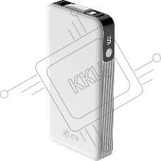 Мобильный аккумулятор Cactus CS-PBFSPA-10000 10000mAh 22.5W 4.5A 2xUSB-C белый