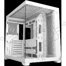 Корпус без блока питания PCCooler C3T700 WH, Midi-Tower, TG, no fans, 1xUSB-A 3.0 + 1xUSB-A 2.0 + 1xUSB-C, ATX, mATX, mITX белый