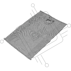 Мешок тканевый многоразовый для пылесоса Denzel SVC15, LVC15