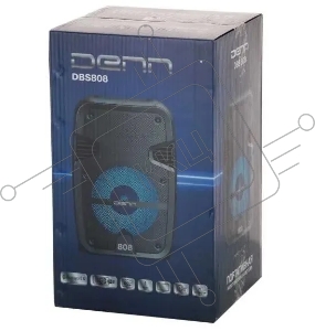 Минисистема Denn DBS808 черный 20Вт FM USB BT micro SD