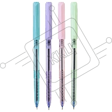 Набор ручек шариковых Deli Arrow EQ03032 ассорти, d=0.7мм, синие чернила (4шт), линия 0.4мм, 4 цвета