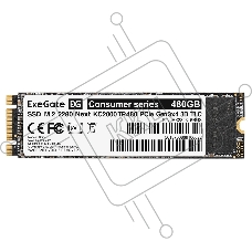 Накопитель SSD ExeGate Next KC2000TP480, 480Gb, M.2 2280, PCIe 3.0 x4, NVMe, R/W 1500/1100