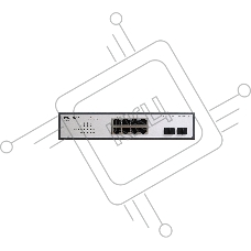 Неуправляемый PoE-коммутатор ORIGO Unmanaged Switch 8x1000Base-T PoE, 2x1000Base-X SFP, PoE Budget 120W, 19