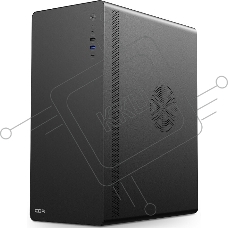 Компьютчерный корпус CBR ATX Miditower U500, без БП, 1*USB 3.0 Type-C, 1*USB 3.0, 1*USB 2.0, HD Audio+Mic, черный [PCC-ATX-U500-WPSU
