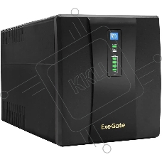 Источник бесперебойного питания ExeGate SpecialPro UNB-1500.LED.AVR.EURO.RJ <1500VA/950W, LED, AVR, 4 евророзетки, RJ45/11, Black>
