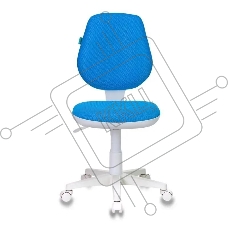 Кресло детское Бюрократ CH-W213/TW-55 TW-55 голубой (пластик белый)