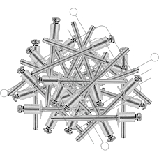 Заклепки алюминиевые Denzel, 5/32