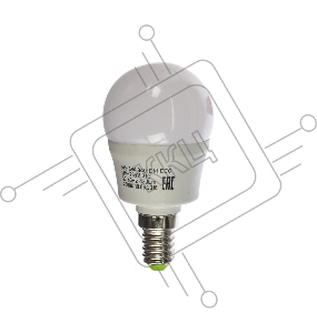Лампа ЭРА Б0019077 ECO LED P45-6W-840-E14 Лампа ЭРА (диод, шар, 6Вт, нейтр, E14)
