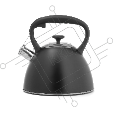 Чайник для плиты LARA LR00-74 3 л, нержавеющая сталь, черный матовый